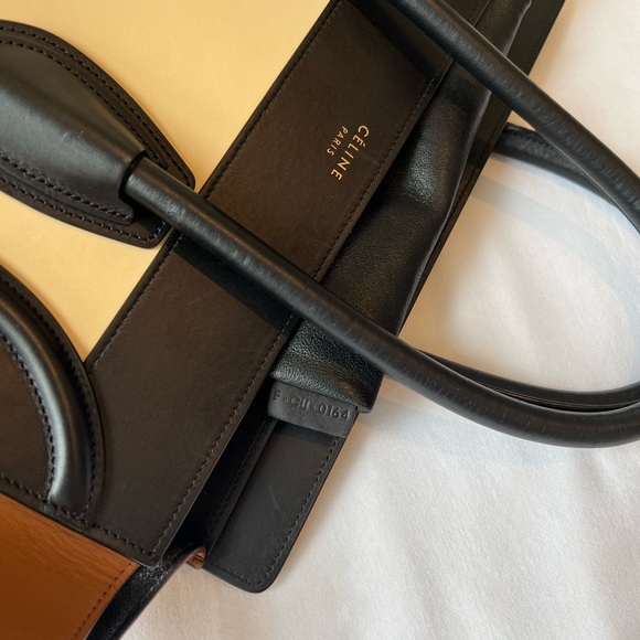 Celine Tricolor Satin Calfskin Mini Luggage Tote - Picture 5 of 11